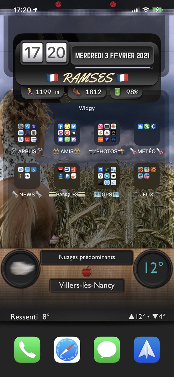 Ramses7420's tweet photo. #ios14homescreen #nojailbreak #RealweatherV4
Thanks to @thewaytozion
Thanks to @Casatti20 for the layer https://t.co/Dj5OaeflAP