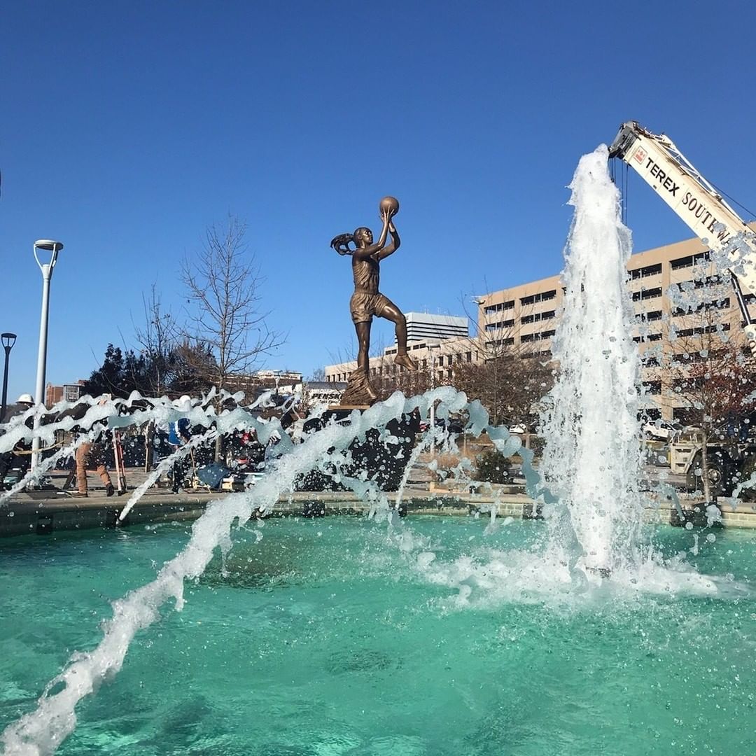Las Vegas Aces forward  @_ajawilson22 was recognized with a statue outside of Colonial Life Field at the University of South Carolina, where she made Gamecock history.