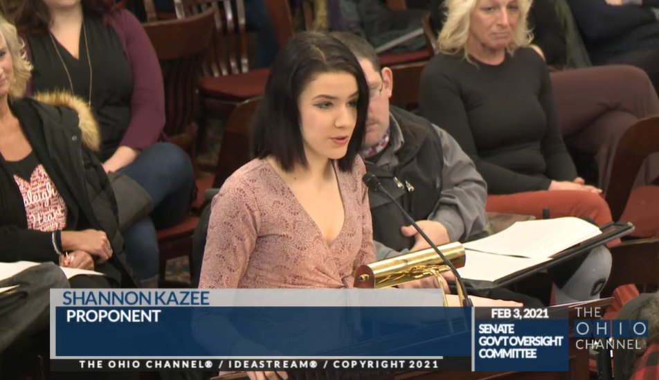 Now 17 y.o. home schooled h.s. senior testifying, tired of restrictions. "Every week the guidance changed, if you pushed back, 'you were trying to kill grandma...' Bullying has been sanctioned and codified."