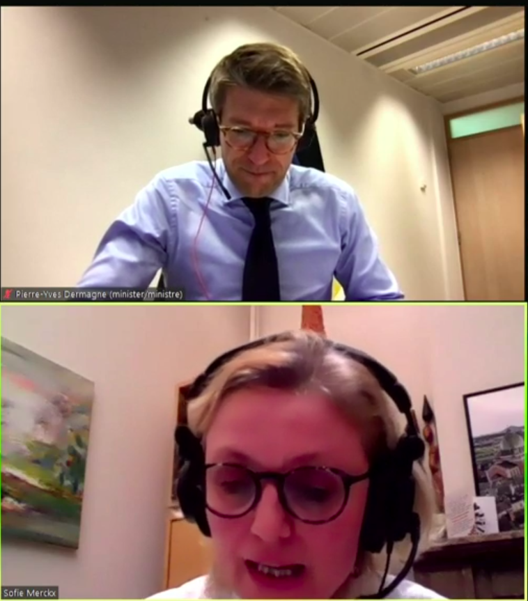 PTBlachambre's tweet image. .@Sofie_Merckx interpelle le ministre @PYDermagne sur le dossier des médicaments #Lucentis (remboursé) et #Avastin (pas remboursé mais 10x moins cher). "En France et en Italie @Novartis &amp;amp; @Roche ont été condamnés à une amende de €444 millions. Ici, l'enquête traîne depuis 6 ans"