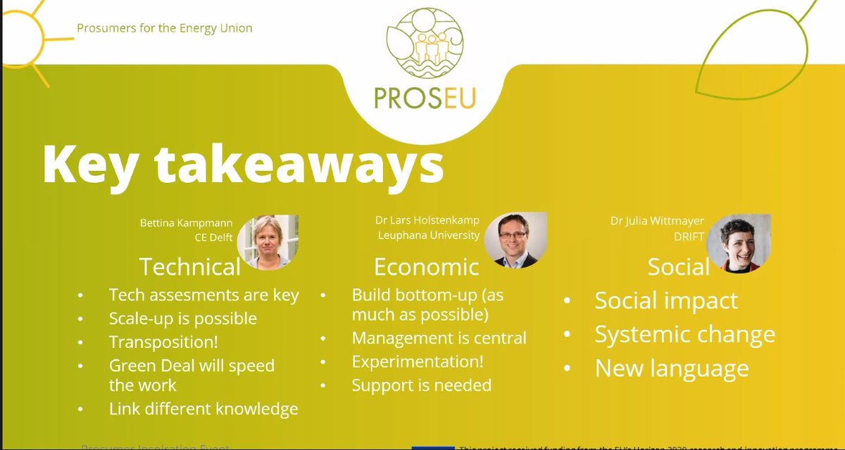 Thank you <a href="/Proseu_Project/">PROSEU Project</a> for the interesting Dialogue Day! 👥
#prosumerism #prosumer #renewableenergies #greendeal #socialimpact <a href="/CEDelft/">CE Delft</a> <a href="/leuphana/">Leuphana</a> <a href="/drifteur/">DRIFT</a>