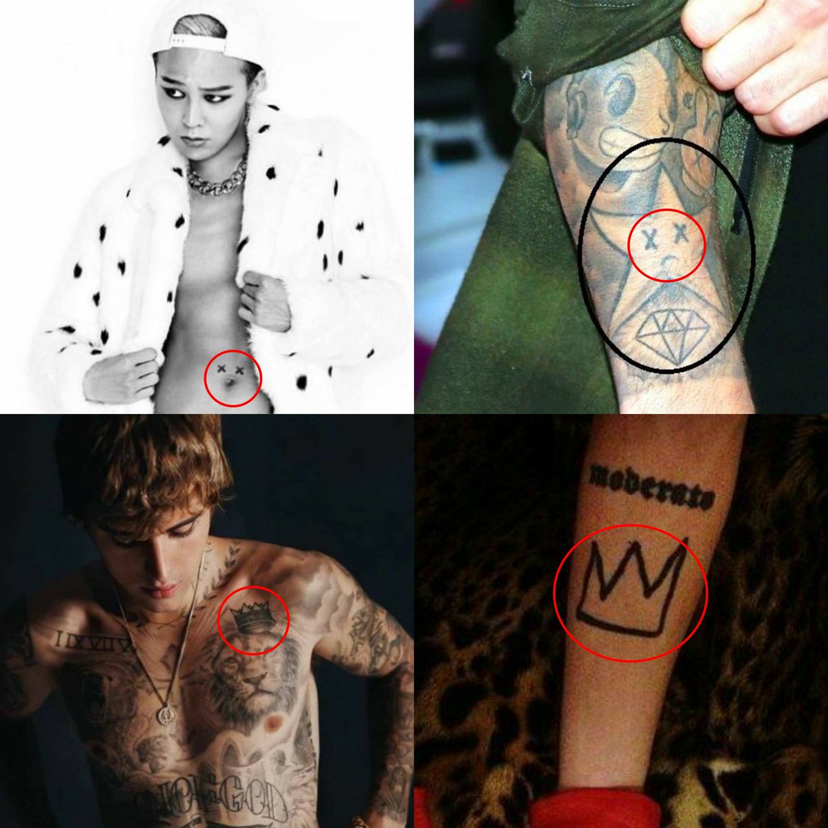 vipstruggling's tweet photo. [BREAKING]: Dispatch reveals Justin Bieber and G-Dragon might be dating because of matching tattoos https://t.co/wdFb1INbQh