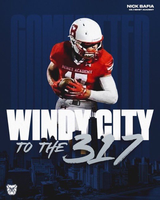 nickbafia5's tweet photo. COMMITTED!!!🐶💙🤍 @ButlerUFootball https://t.co/du2F64ldws