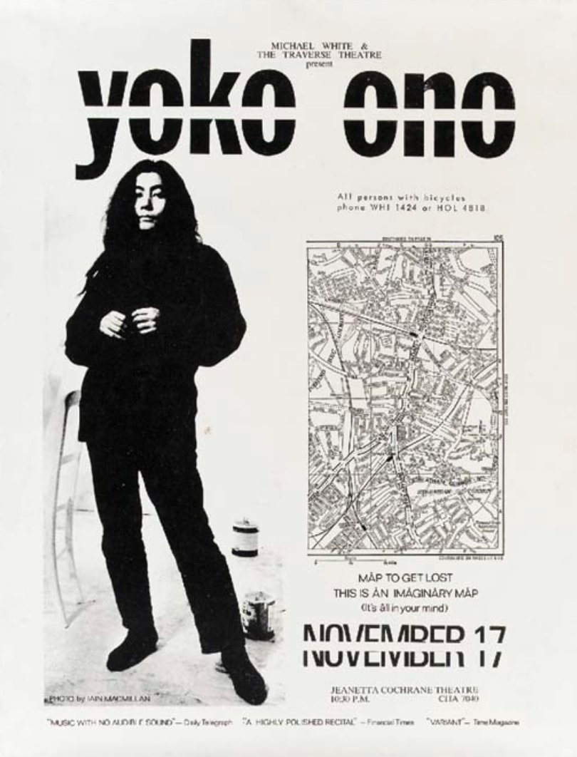Yoko Ono ☮️🏳️ auf Twitter: "WOMAN Unisex T-Shirt based on the poster  artwork for 'Yoko Ono: Music Of The Mind' concert, Jeanetta Cochrane  Theatre, London, 17 November 1966. Available now in white