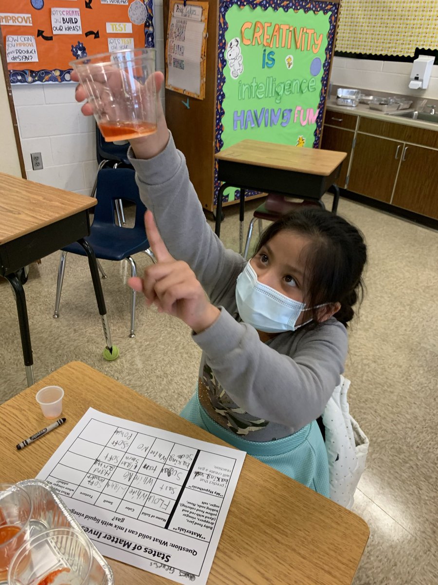 cainedwinam's tweet photo. More fun with States of matter- Grade 2! The reactions are priceless ❤️ @MarvinWardES1  #sciencelab #STEM  #scienceisfun https://t.co/6bKteNkdkZ