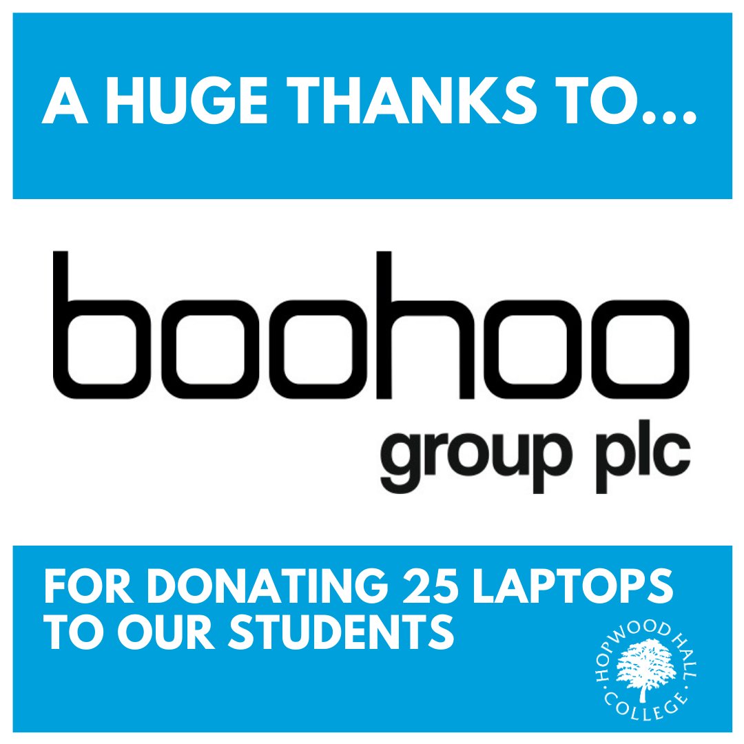 We’re delighted and incredibly grateful that we have received 25 laptops courtesy of @boohoojobs.

They’re committed to helping bridge the digital divide by getting IT equipment to those that need it most.

Find out more about the #GMTechFund initiative: greatermanchester-ca.gov.uk/what-we-do/dig…