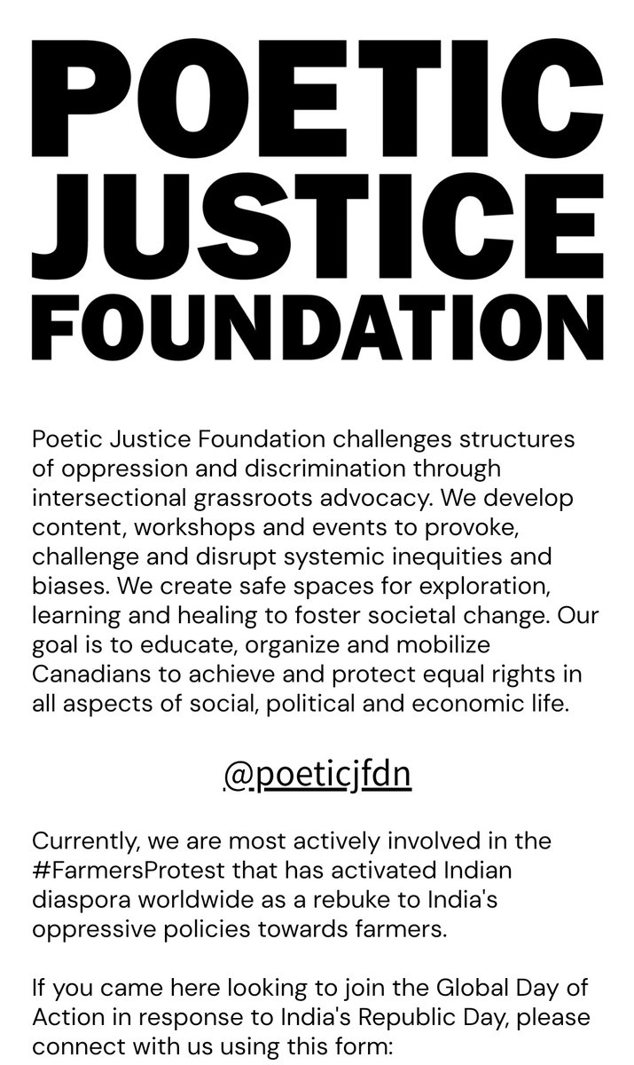 Poetic Justice Foundation prepares the action plan for online campaigns. Read the Goal of Poetic Justice Foundation. (2/n)