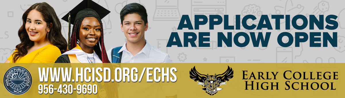 Attention Owl Community! We are now accepting applications for the 2021-2022 School Year! Help us spread the word about all of the opportunities you can accomplish at ECHS!