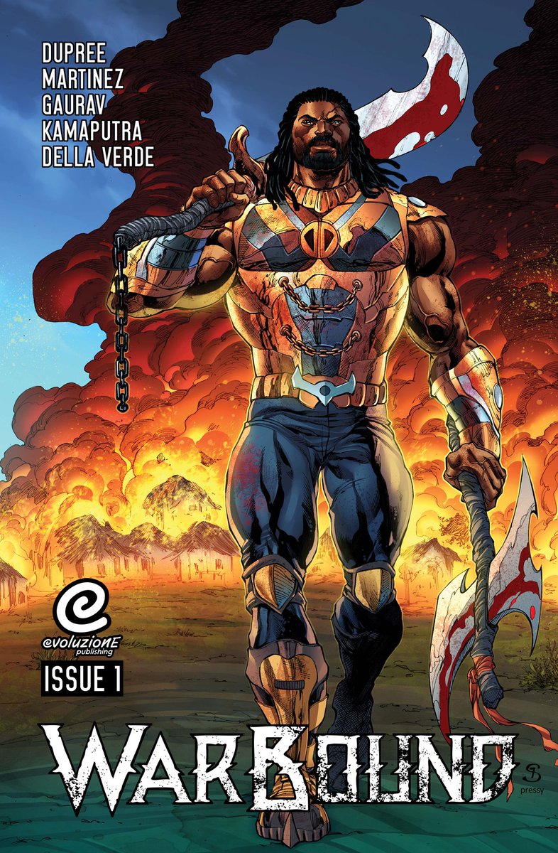Marcel_Dupree's tweet photo. War Bound #1 is less than $500 away from its goal with 6 days left. With your help this can happen. 

Warbound, an immortal anti-hero on a quest for revenge. Or a delusional violent super vigilante? Dr. Kendra Jones must find out.

Make it happen ➡️ https://t.co/XHAtsZdPHh https://t.co/vU1EmaP2IT