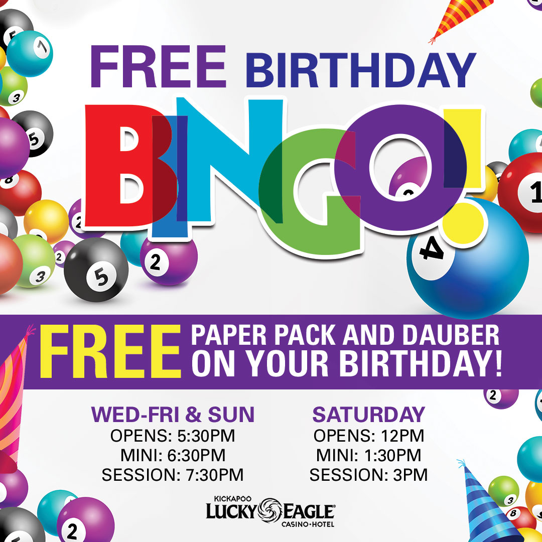 Lucky Eagle Casino Bingo Schedule Lucky Eagle Casino Bingo Schedule