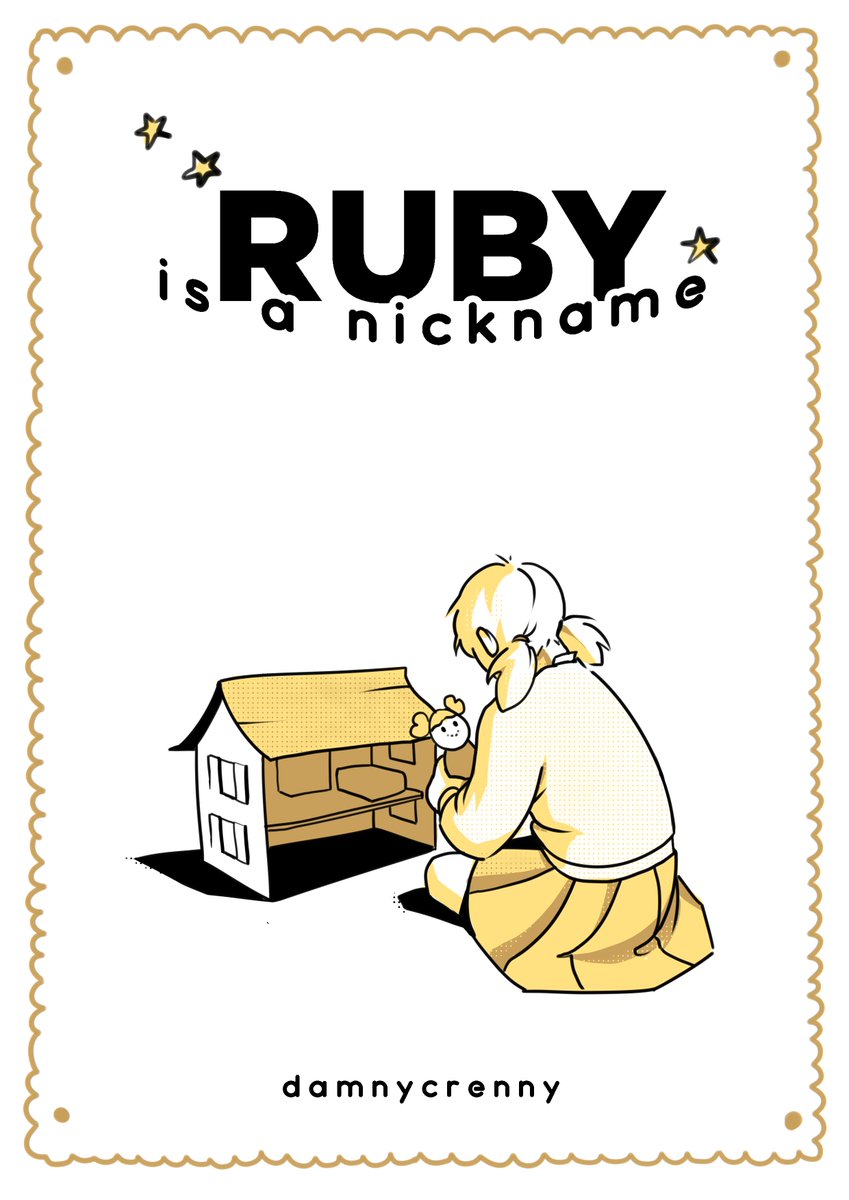 Ruby is a nickname...a comic about kenny bonding with his boyfriend's sister to prove something to absolutely no one. 