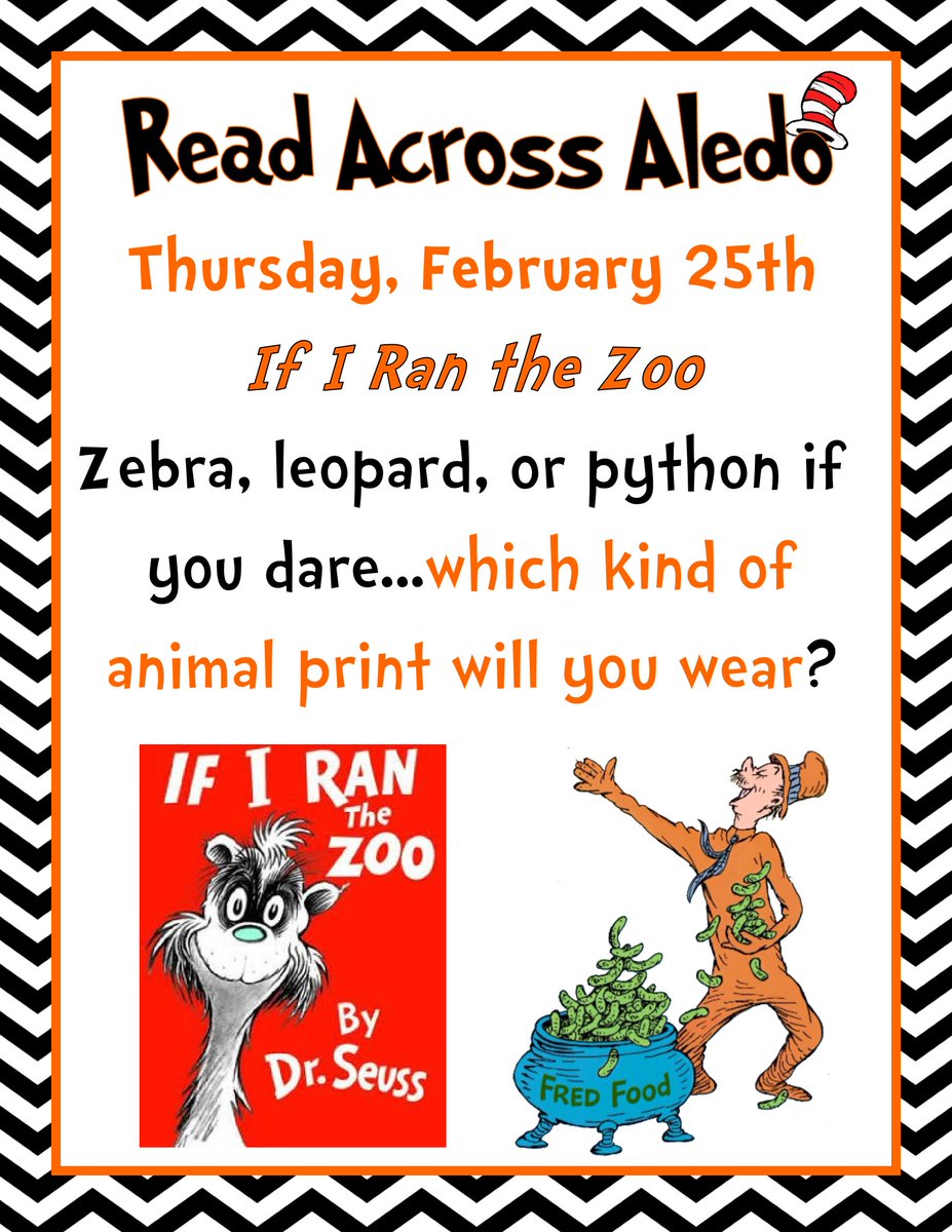 Dress up day tomorrow for #ReadAcrossAledo! #GrowingGreatness #CoderCatsCanDo <a href="/AledoISD/">Aledo ISD</a>