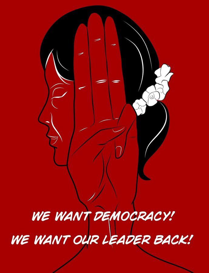 rubyjan64457417's tweet photo. We must fight together for our future.We want justice.We trust our leader.We must show our unity.
#CivilDisobedienceMovement
#SaveMyanmar
#JusticeForMyammar 
Let the world know our voice!!!! https://t.co/1cdvwah8vl