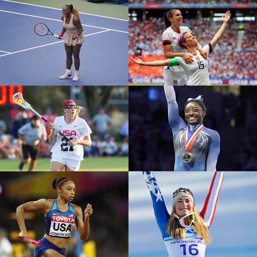 ScitGirlsLax's tweet photo. Happy National Girls and Women in Sports Day! We are inspired by all of these determined, strong and hardworking women. These incredible athletes are role models for the generations to come! #girlpower https://t.co/IL5s9ENeaQ