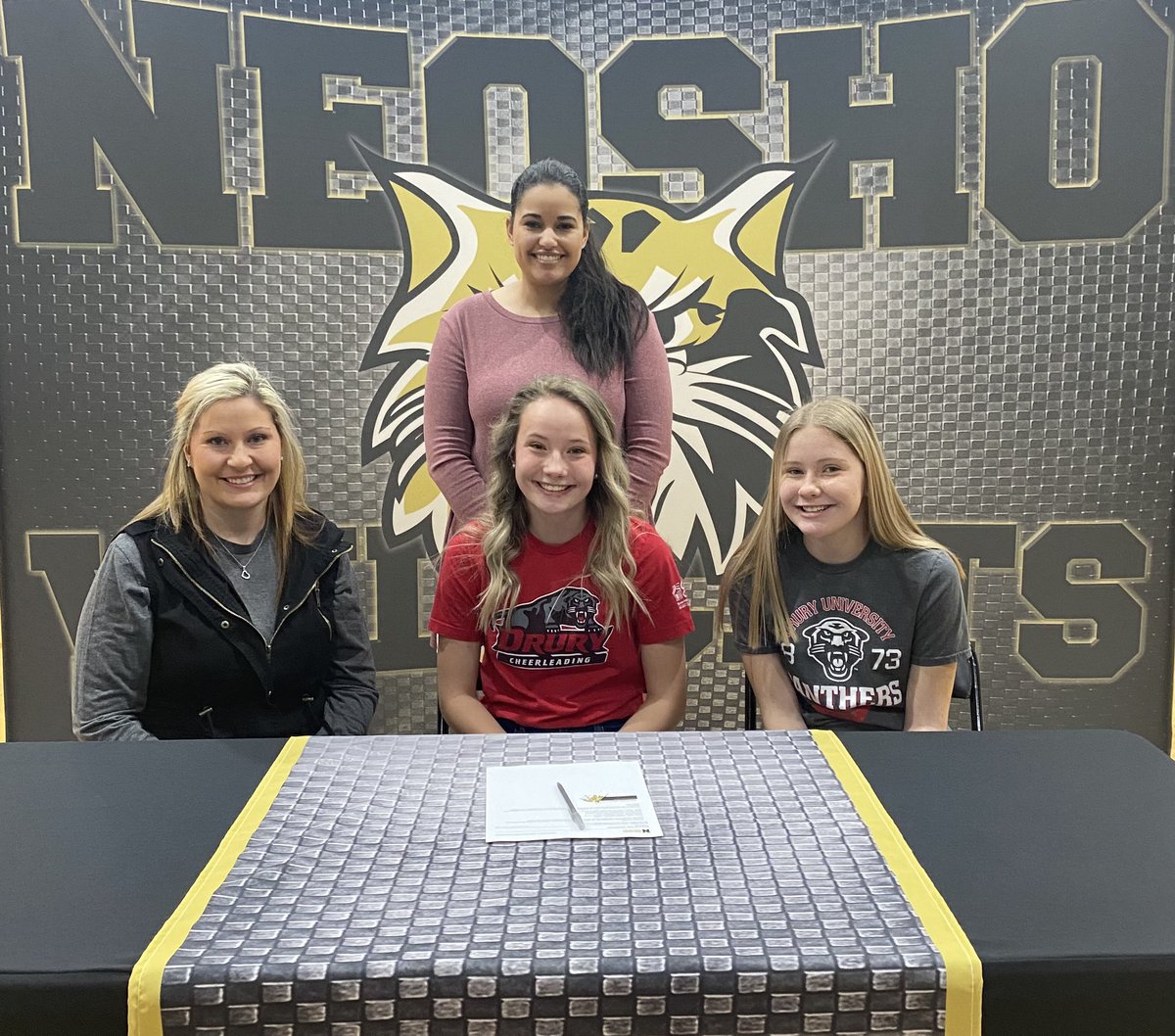 Congratulations <a href="/Trinity_Lea_007/">Trinity Lea Morgan</a> for signing with Drury University!! 🖤💛🐾 We are so proud of you!