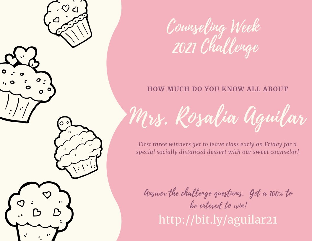 Carrie Clancy (@fancyclancyall) on Twitter photo Happy Counselor Week to our very amazing, sweet, rockstar @RossRebelsEPISD counselor Rosalia Aguilar! 🤩🎉 Students, play the challenge to win a dessert with Ms Aguilar on Friday! #rossrebels <a href="/jason_yturralde/">Jason Yturralde</a> @Montoya_HMS_RMS Happy Counselor Week to our very amazing, sweet, rockstar @RossRebelsEPISD counselor Rosalia Aguilar! 🤩🎉 Students, play the challenge to win a dessert with Ms Aguilar on Friday! #rossrebels <a href="/jason_yturralde/">Jason Yturralde</a> @Montoya_HMS_RMS