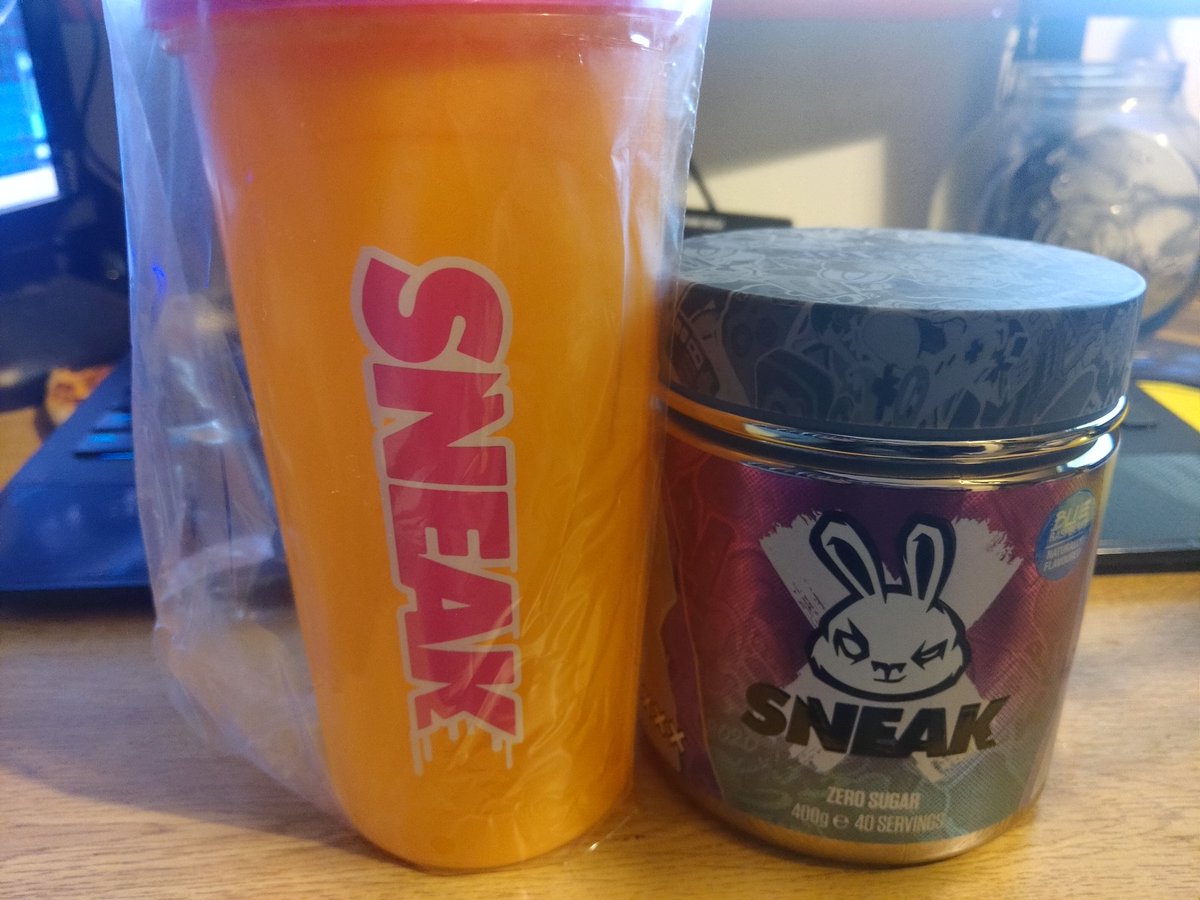 Time to give <a href="/SneakEnergy/">SNEAK</a> a try. Went for the  blue raspberry. See if it gives me the stream energy I need