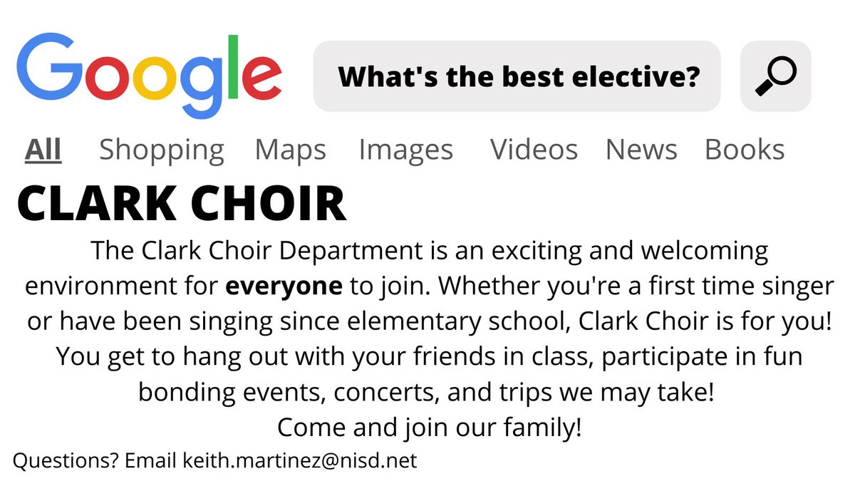Add the best elective to your schedule!! Don’t believe us? Believe Google!!