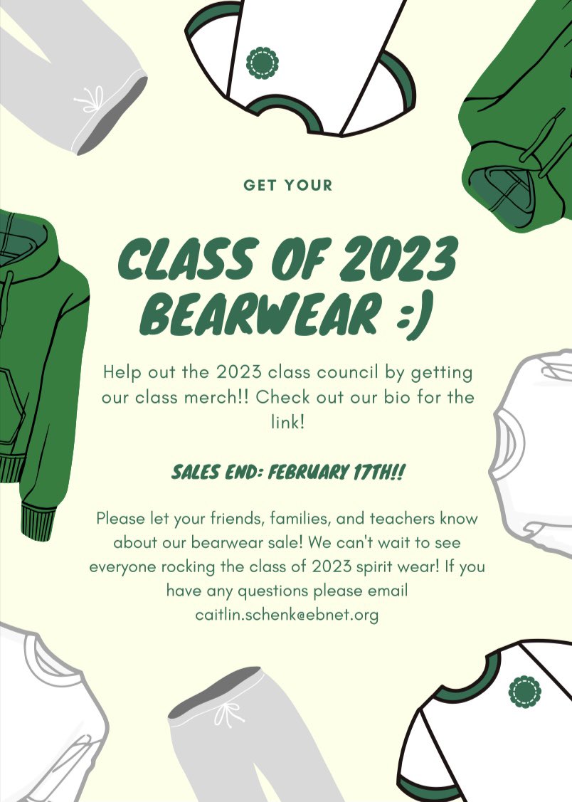 Help fundraise for the 2023 class council !!customink.com/fundraising/eb…