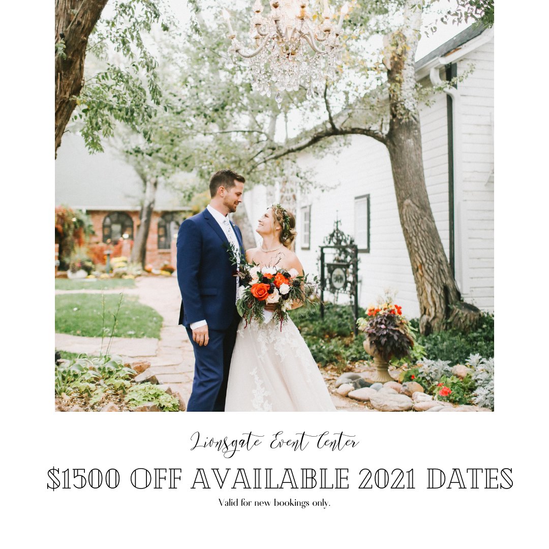 Lionsgate is running a special for the remaining 2021 dates! Schedule a tour today to be sure you don't miss out on these savings! 

#LionsgateCenter
#StressLessLoveMore