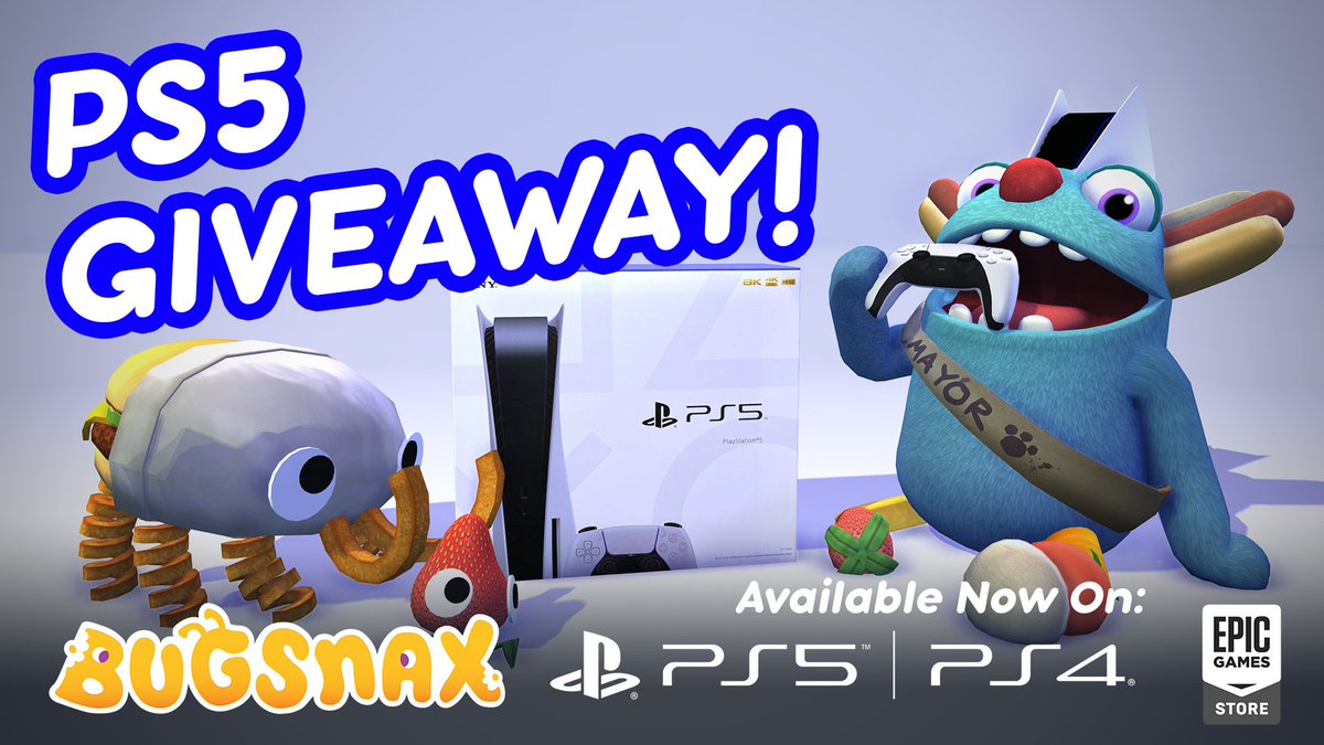 ⭐ PS5 GIVEAWAY! ⭐

Hungry for a PS5!? So is Filbo! You have 2 days to win this PS5 before he eats it. 

To enter: 

- Hit that follow button
- Like & RT this tweet
- Reply with a 🍓

Terms & conditions: younghorsesgames.com/ps5giveaway