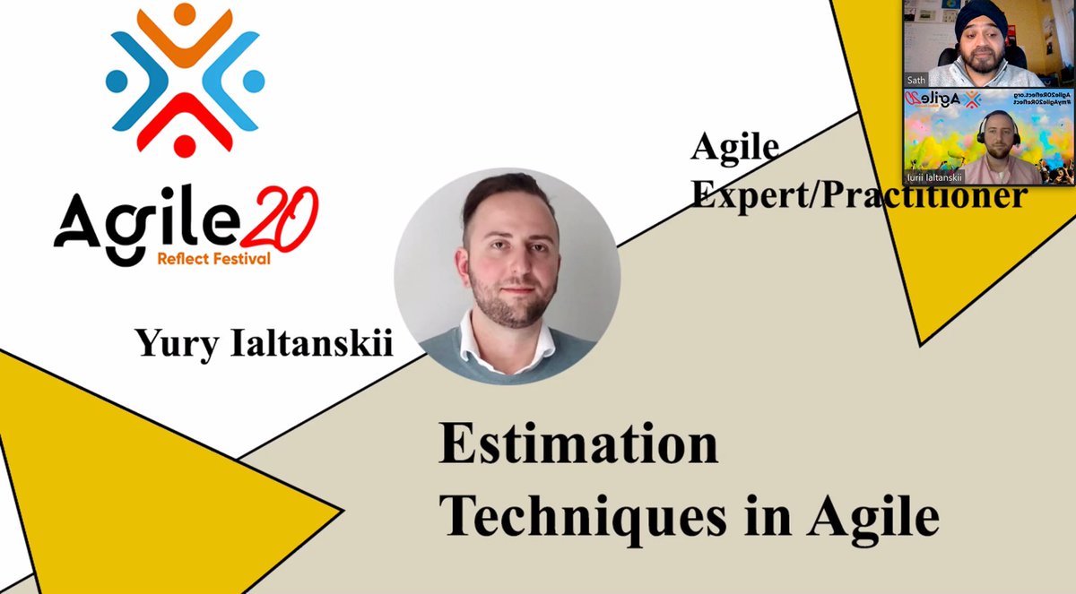 sathpal's tweet image. Enjoying supporting this session from Yurj covering important practical techniques! @Agile20Reflect #estimation
#myAgile20Reflect