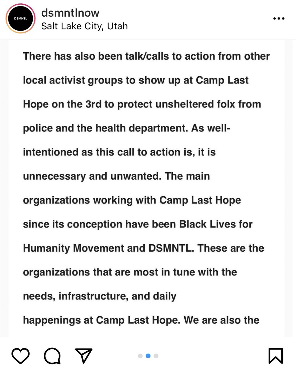 DSMNTL posted this on instagram this morning, and I am.....having a lot of thoughts and feelings about the casual admission of coordinating with the mayor’s office. not to mention co-opting and erasing the work of other groups