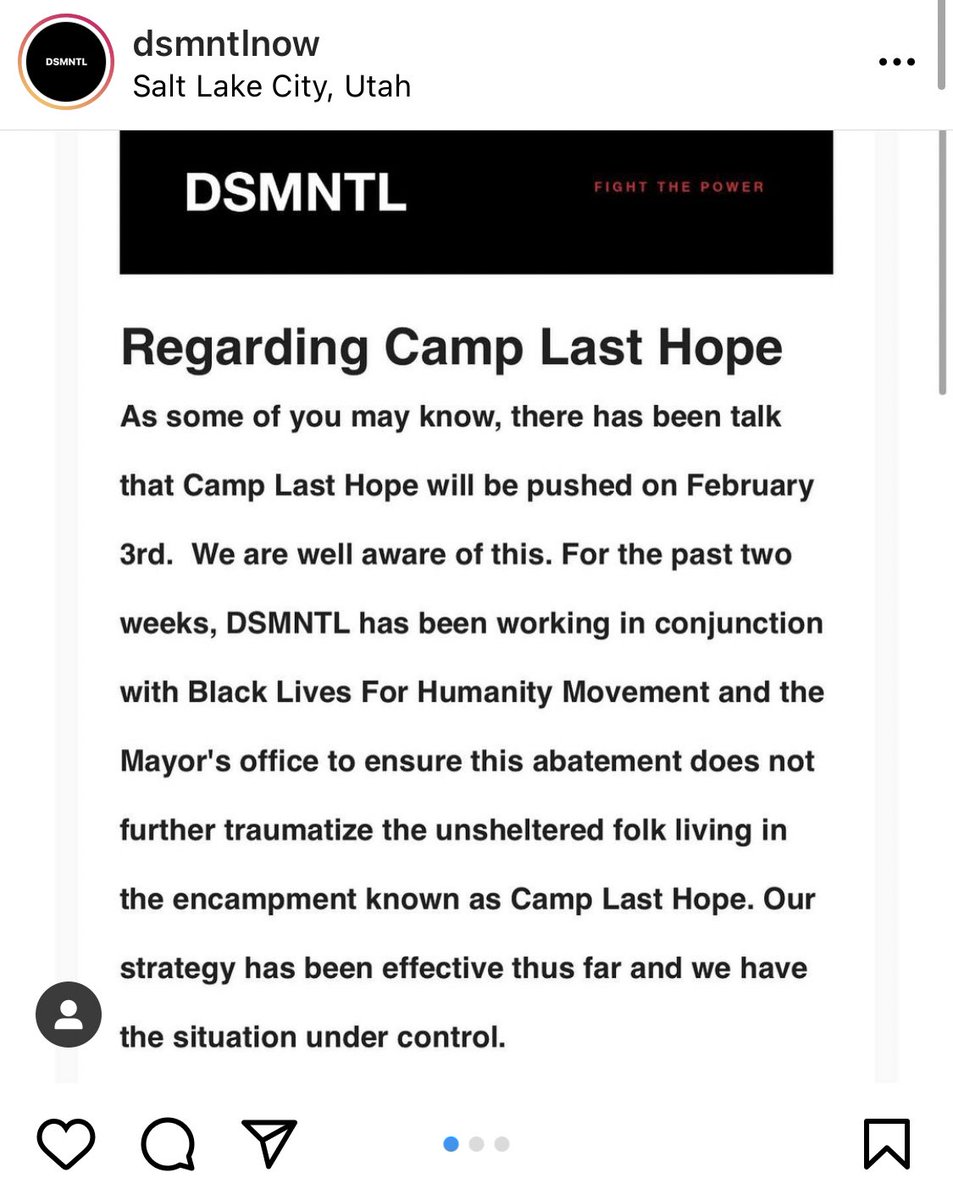 DSMNTL posted this on instagram this morning, and I am.....having a lot of thoughts and feelings about the casual admission of coordinating with the mayor’s office. not to mention co-opting and erasing the work of other groups
