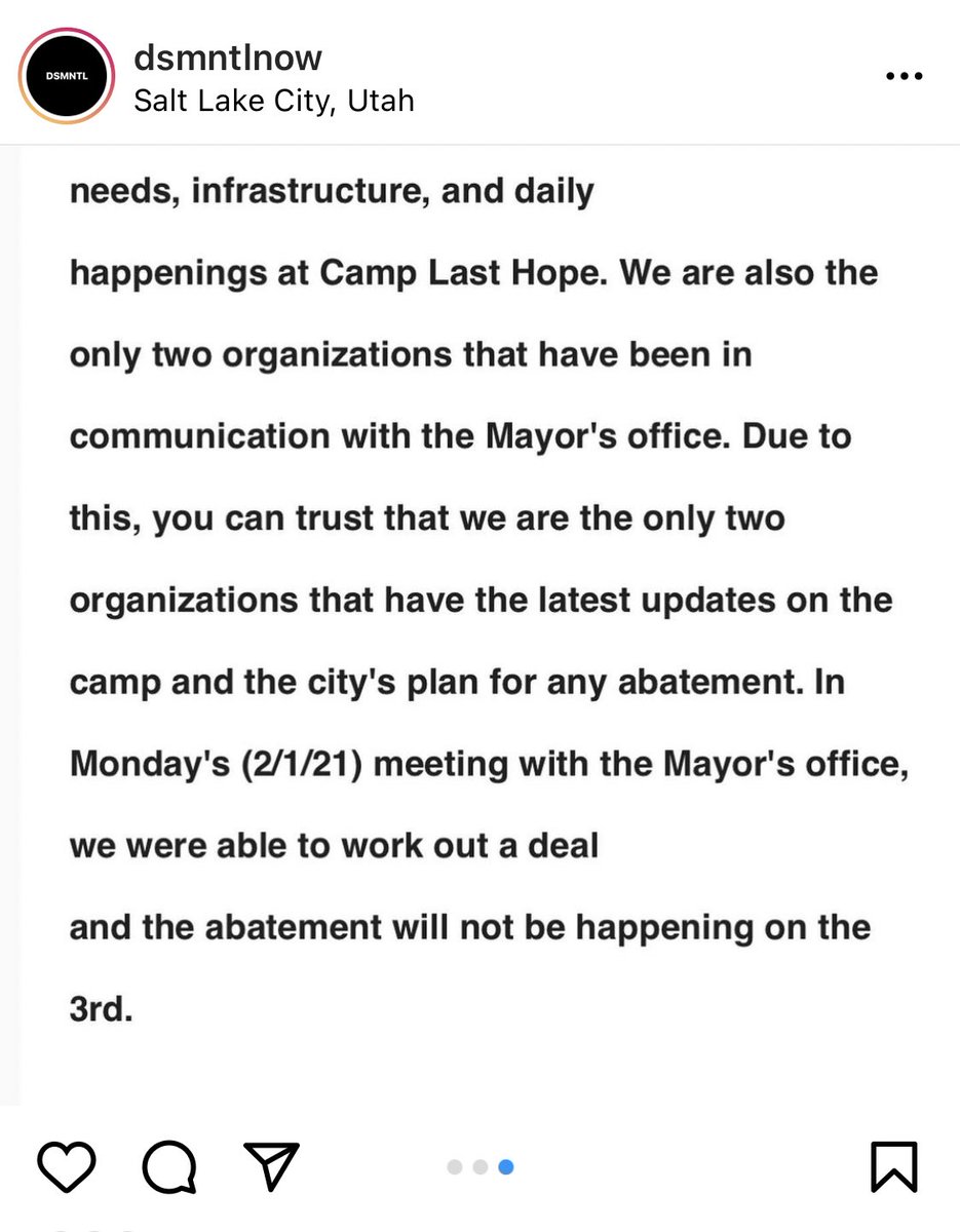DSMNTL posted this on instagram this morning, and I am.....having a lot of thoughts and feelings about the casual admission of coordinating with the mayor’s office. not to mention co-opting and erasing the work of other groups