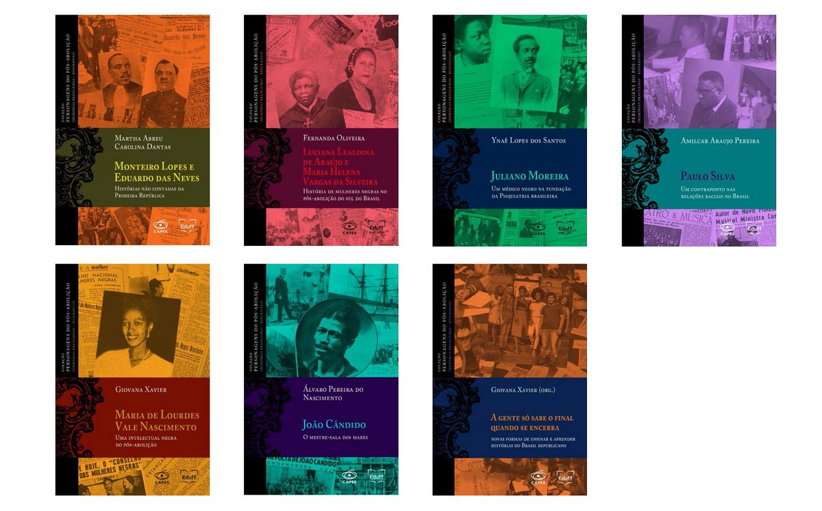 EditoraUFF's tweet image. Coleção Personagens do Pós-abolição: sete e-books gratuitos. Download em eduff.uff.br. 

Lançamento nesta quarta, 3 de fevereiro, às 18 horas: meet.google.com/vkq-gcwh-qgd.

#História #UFF