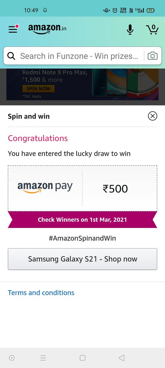 GulabSingh9891's tweet photo. Please Give me One Chance to Stand and Win this Quiz !!🙏🏻
#AmazonQuiz #FunZone 
#DailyMorningQuizTimeWithAmazon #AmazonSpinAndWin
#QuizTimeMorningsWithAmazon
@amazonIN @JeffBezos @amazon #AmazonIndia @AmazonHelp https://t.co/d9KypfE0OM