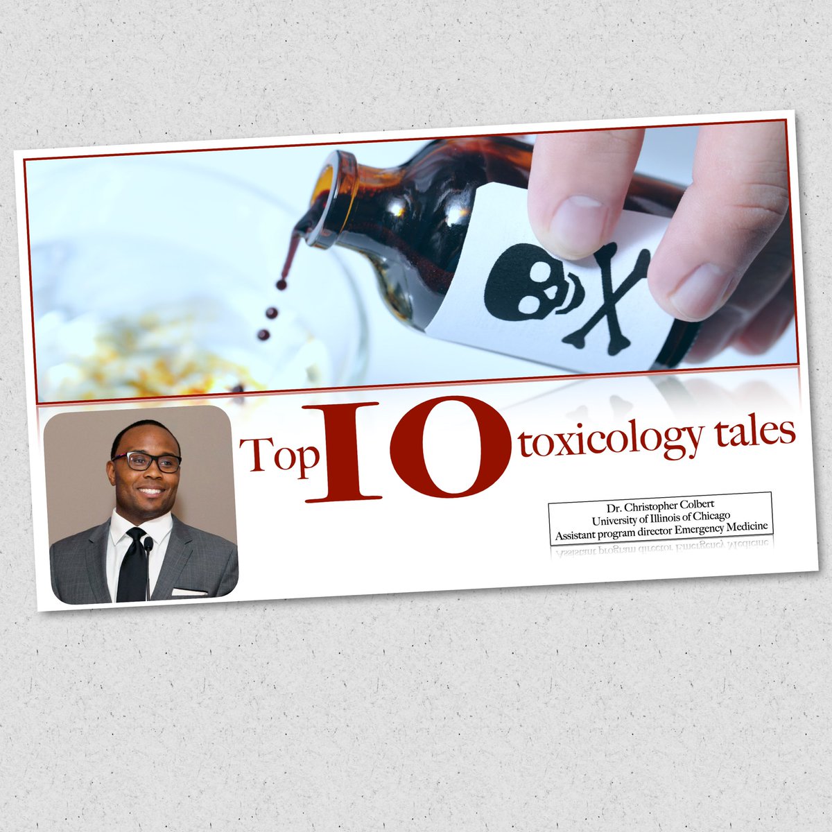 DrChrisER's tweet image. Thank you @Swedish_EM_Res for the invite to cover toxicology. Best of luck on the inservice.
#emresident 
#emergencymedicine 
#toxicology 
#uicmedicine