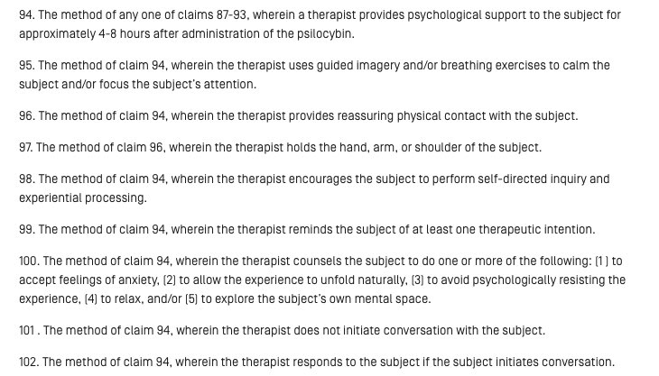 Claims cover how “therapist provides psychological support”:“the therapist uses guided imagery and/or breathing exercises”“the therapist provides reassuring physical contact”“the therapist holds the hand, arm, or shoulder”“the therapist does not initiate conversation”6/