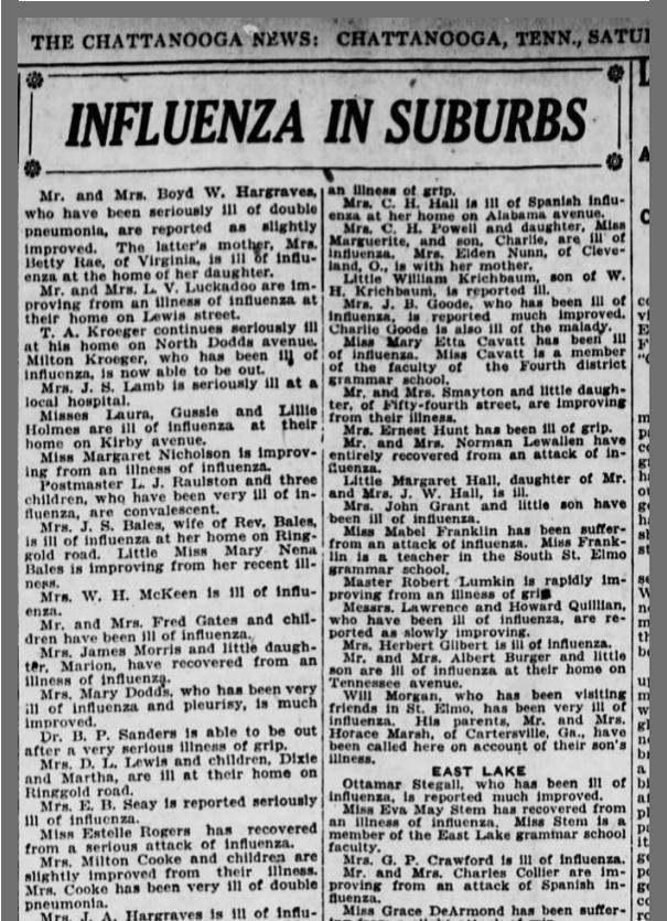 15/ Still... how is it in that 1918 I get more relevant / detailed information than I can in 2020?! HIPPA laws wouldn't allow you to publish the names but at least we've know a bit more about who and what and where instead of "5 outbreaks" in this zipcode.