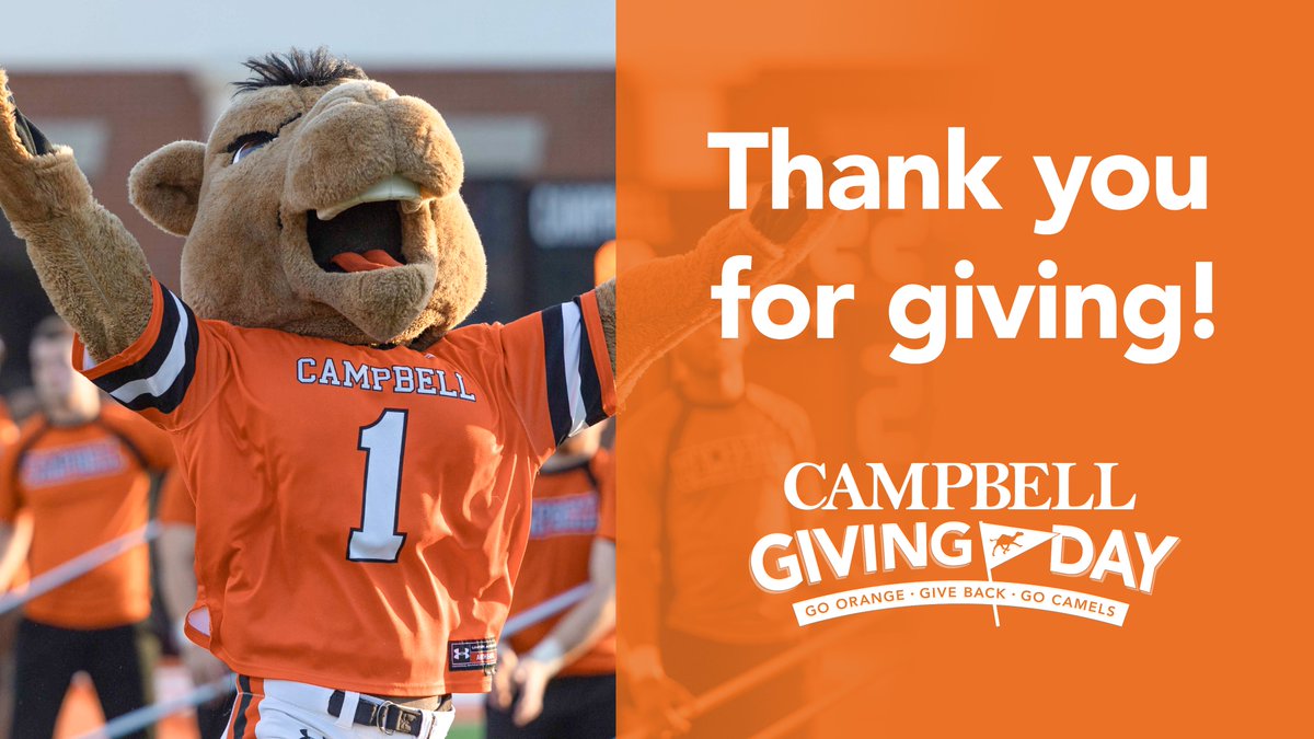 CampbellGiving's tweet photo. Our young alumni are showing up on #CampbellGivingDay! Thank you @hodgesj5196, @ashleyesugg and @KSchanback (just to name a few). https://t.co/lL7HjxJXkg https://t.co/GmswgWEyYH