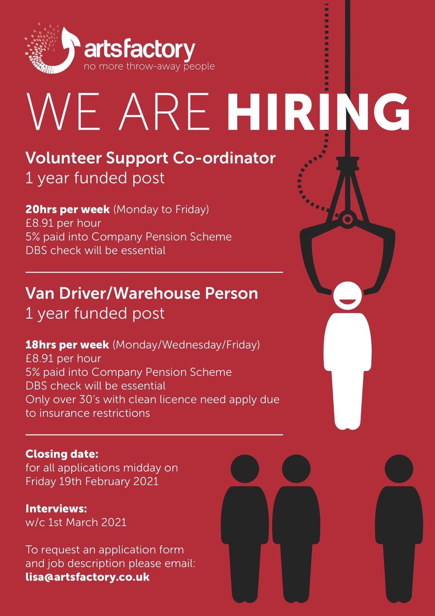 Get in touch if your interested in these exciting opportunities! #localjobs #ferndale #community