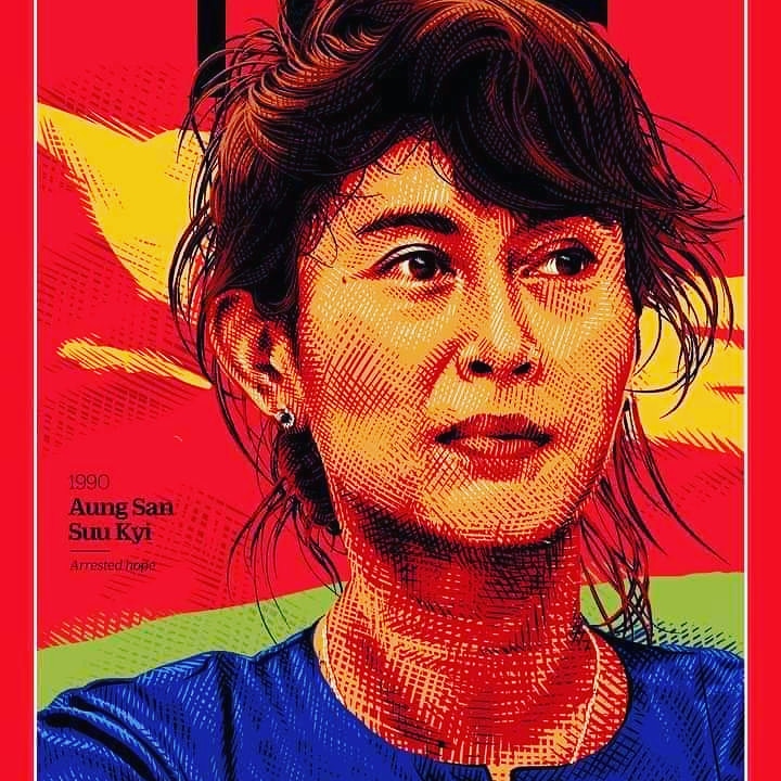 CheilMya's tweet image. we stand with DAW AUNG SAN SU KYI