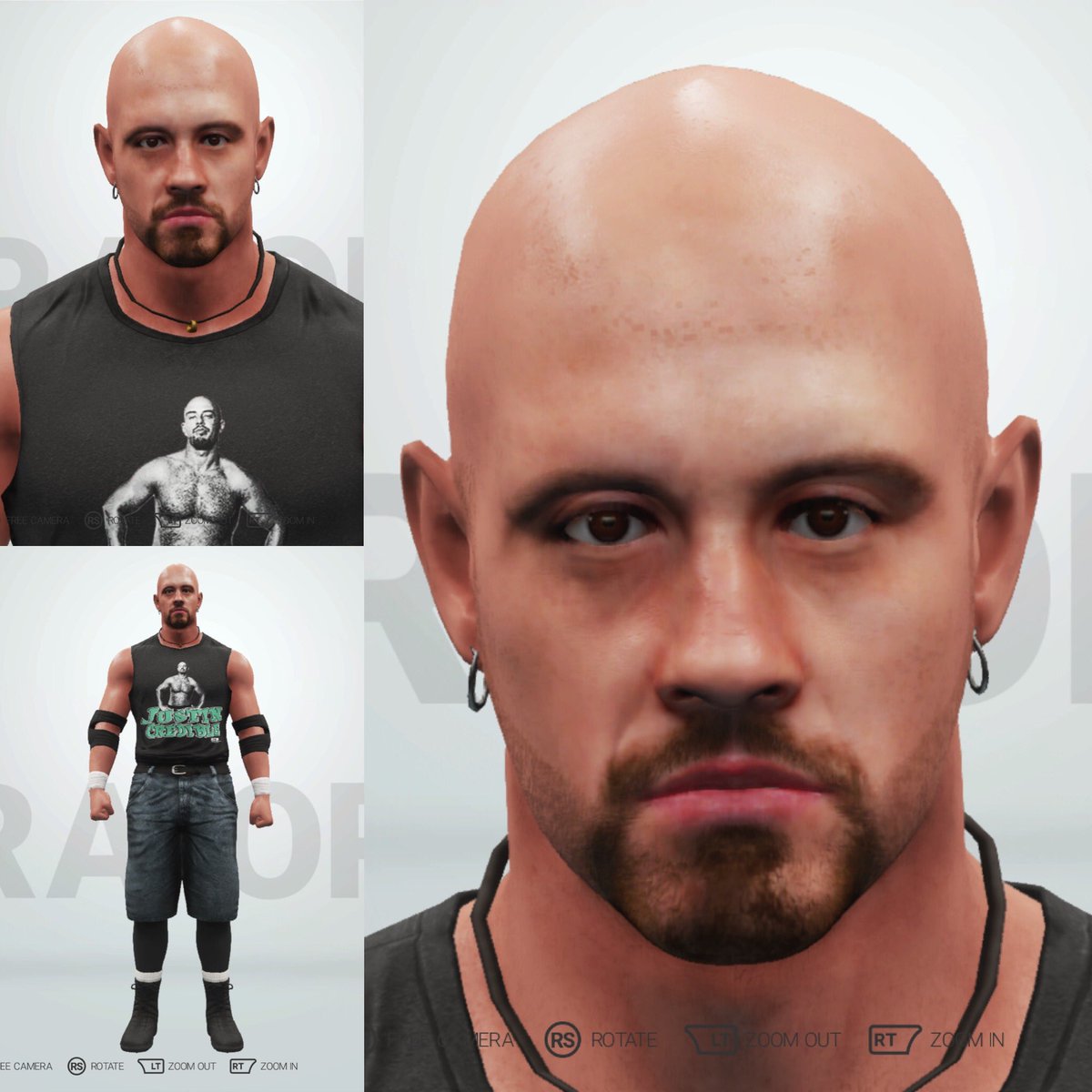 OmegamanX44's tweet photo. Now available for #WWE2K19 on #XboxOne @PJPOLACO! Search Tags: Credible, ECW, ECWPROJECT or Creator Tag: OmegamanECW. Face Textures: @OmegamanX44; Attire logos: @OmegamanX44; Moveset: Ross Talgic. #wwe2k19 #XboxOne #Xbox #XboxShare #ecw #ECWPROJECT #omegamamgoesextreme https://t.co/bcwoIjVZGe