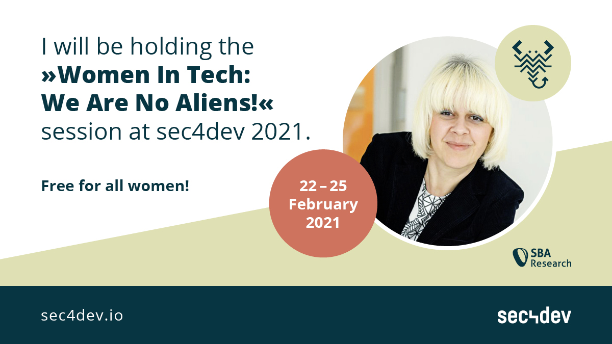 Join us at the security conference &amp; bootcamp for developers, #sec4dev 2021 on 22-25 Feb. Register here sec4dev.io/registration and let me know if you would like to use the -15% voucher code #CyberSecurity #sec4dev2021 <a href="/sec4dev/">sec4dev</a> Organised by <a href="/SBA_Research/">SBA Research - Science for better security</a>