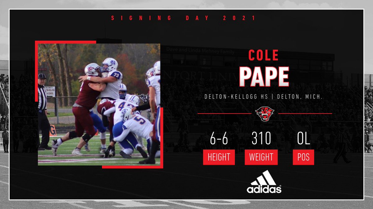 DU_Football's tweet photo. Please welcome Cole Pape to the Panther family!!! 🖋🏈

#DUFB21 🐾 | @Colepape722 https://t.co/704Zqsjchf