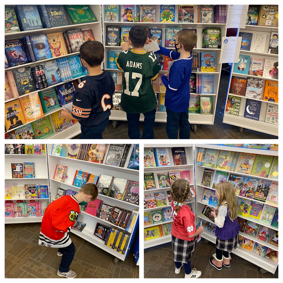 We had such a fun time at the book fair today! I love seeing the excitement my students have about reading! #happyteacher  <a href="/SJS_Bulldogs/">St. James School_AH</a>