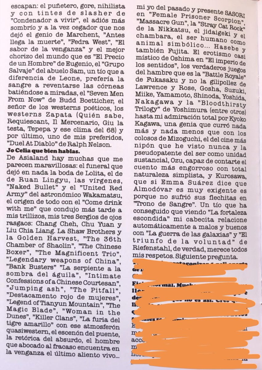 Celiiasp's tweet photo. Ayer recordaba con Jimina parte de la entrevista que me hizo el canallita de @bbraro hablando del cine que más me pone. Aprovecho y os la dejo por aquí. https://t.co/Z0ylHnpiPj