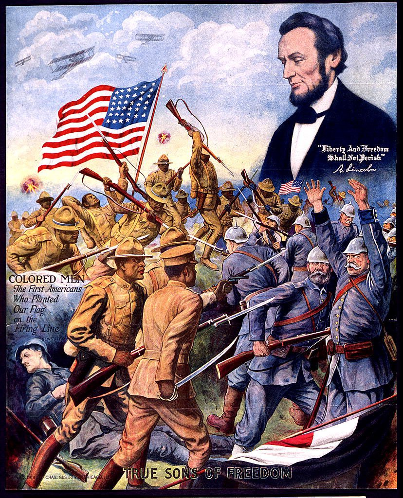 Although many African Americans were eager to fight in the war, they were often turned away from serving. When the U.S. realized it didn't have enough soldiers, they passed the Selective Service act of 1917, requiring all men of age to register for the draft—including black men.