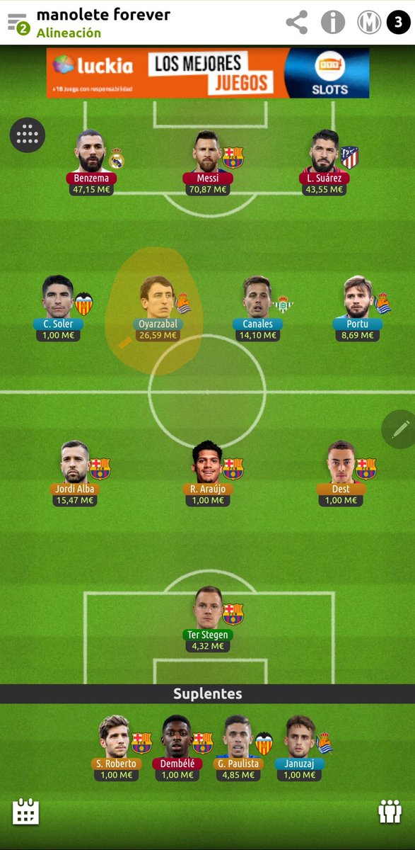 AlbertRuz3's tweet photo. @SendyDihor Según futmondo si!!! 😅😅😅 https://t.co/KbztHLsBIj