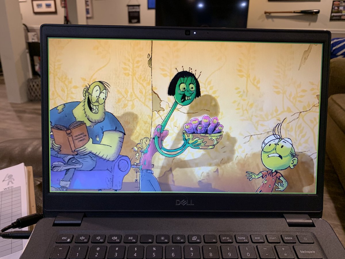 We celebrated World Read Aloud Day by listening to “Zombies Don’t Eat Veggies” over zoom today.  #WRADChallenge, #WorldReadAloudDay, <a href="/OTES_pride/">OTESpride</a>, <a href="/BookwormBurnett/">Lindsay Burnett</a>, <a href="/Scholastic/">Scholastic</a>, @LitWorldSay