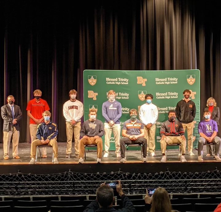 Congratulations to our 10 student athletes who signed to play their sport at the next levels this morning! Good luck Titans, we can’t wait to cheer you on in college! #GoTitans <a href="/OfficialGHSA/">GHSA</a> <a href="/CathSchoolsATL/">Archdiocese of Atlanta Catholic Schools</a>