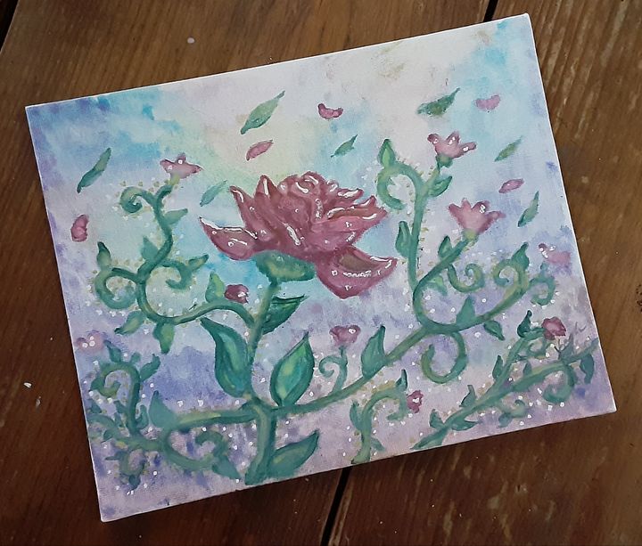 KaylaMclaney's tweet photo. Featured Art of the Day: "Roses in Morning's Breath". Buy it at: https://t.co/SBcvf84Q0B https://t.co/7pezOsPgXk