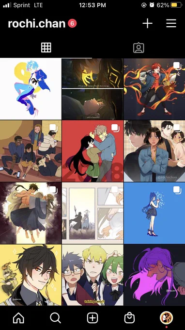 I was looking at my Insta profile and was laughing so hard because no wonder people think I'm reposting my own art... it's all over the place ? #rochilife 