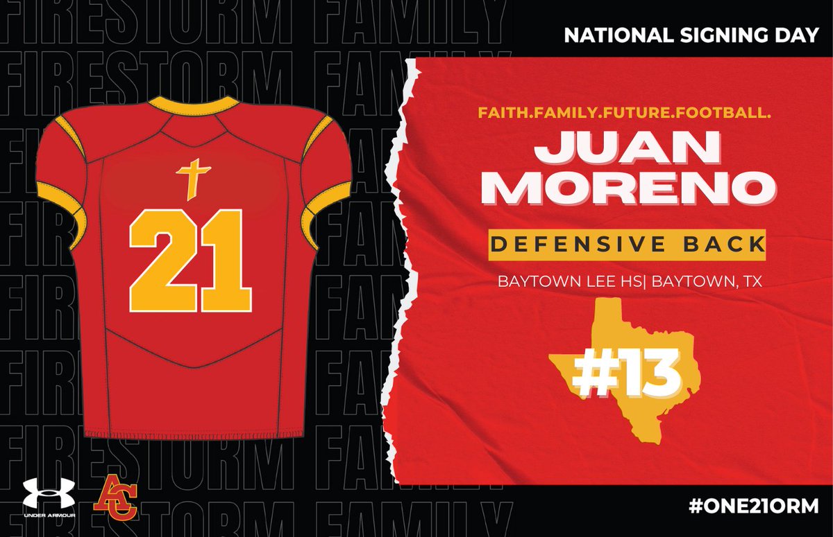 Welcome to the class of 2021, @juanitooo_13!
#RollStorm #ONE21ORM