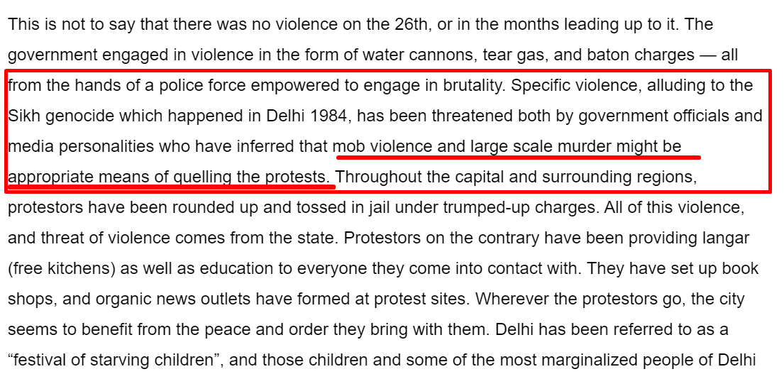 PJF's official stand on 26th violence was shockingly provocative as 26Jan could be another 1984 genoc!de as "large scale murdr might be appropriate means to quelling the protest" (by govt). Full statement- https://www.askindiawhy.com/latest/republic-day-statement3/6